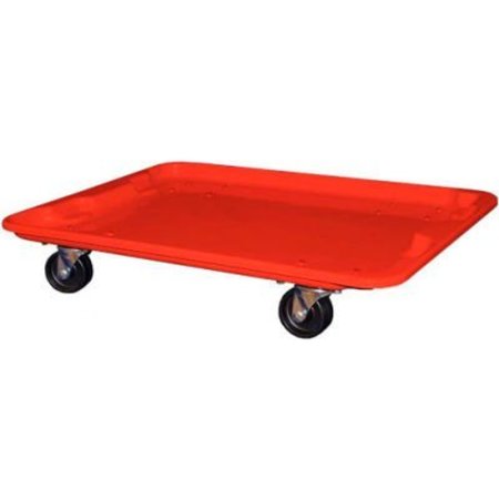 MFG TRAY Molded Fiberglass Toteline Dolly 780738 for 27-1/2 " x 20" x 14-1/8" Tote, Red 7807385280
